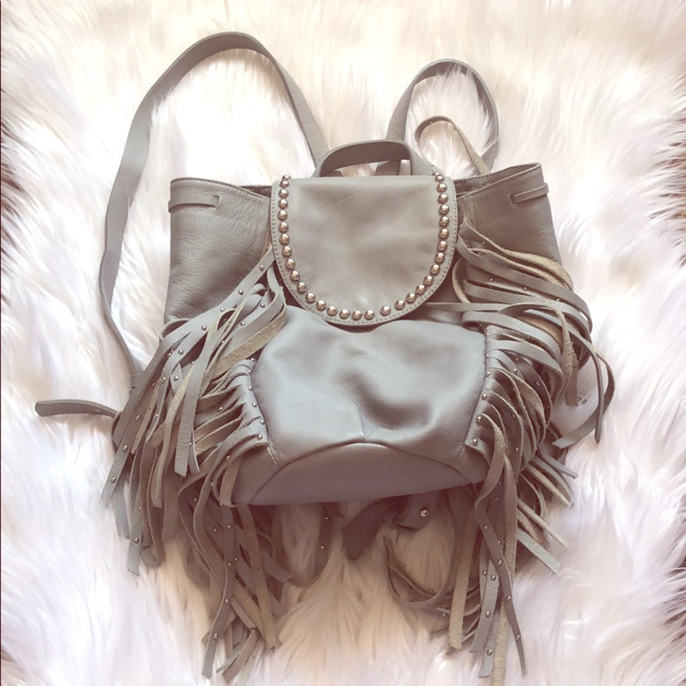 Anthropologie- Real Leather Backpack